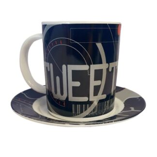 801-0039 MUG AND SAUCER SET TWEETY Looney Tunes